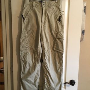 Tan/olive women’s burton board pants